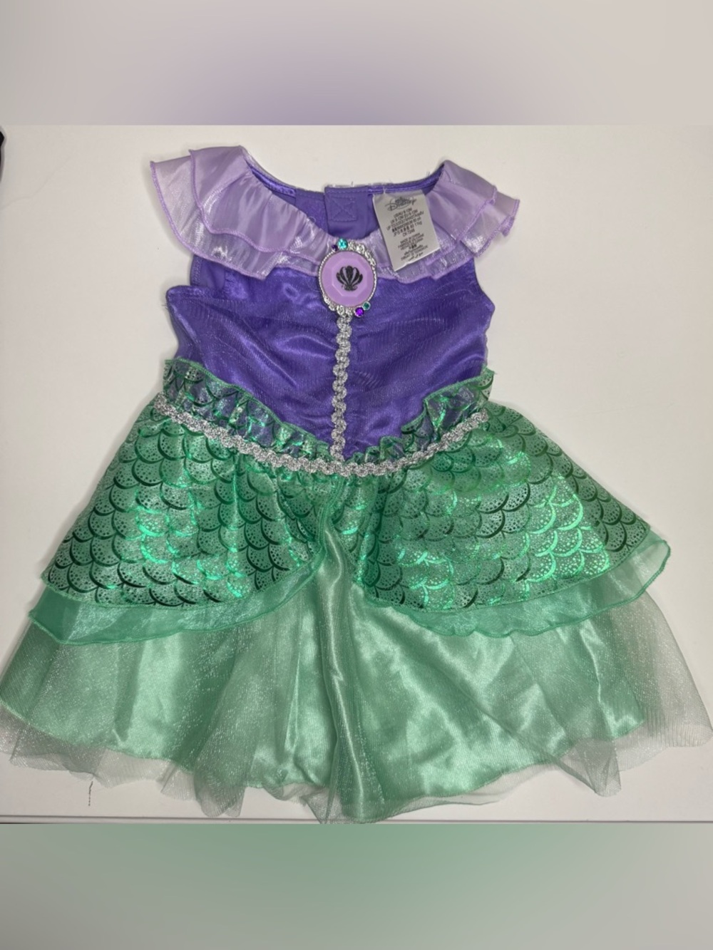 Disney Purple & Green Ariel-Inspired Mermaid Dress Costume